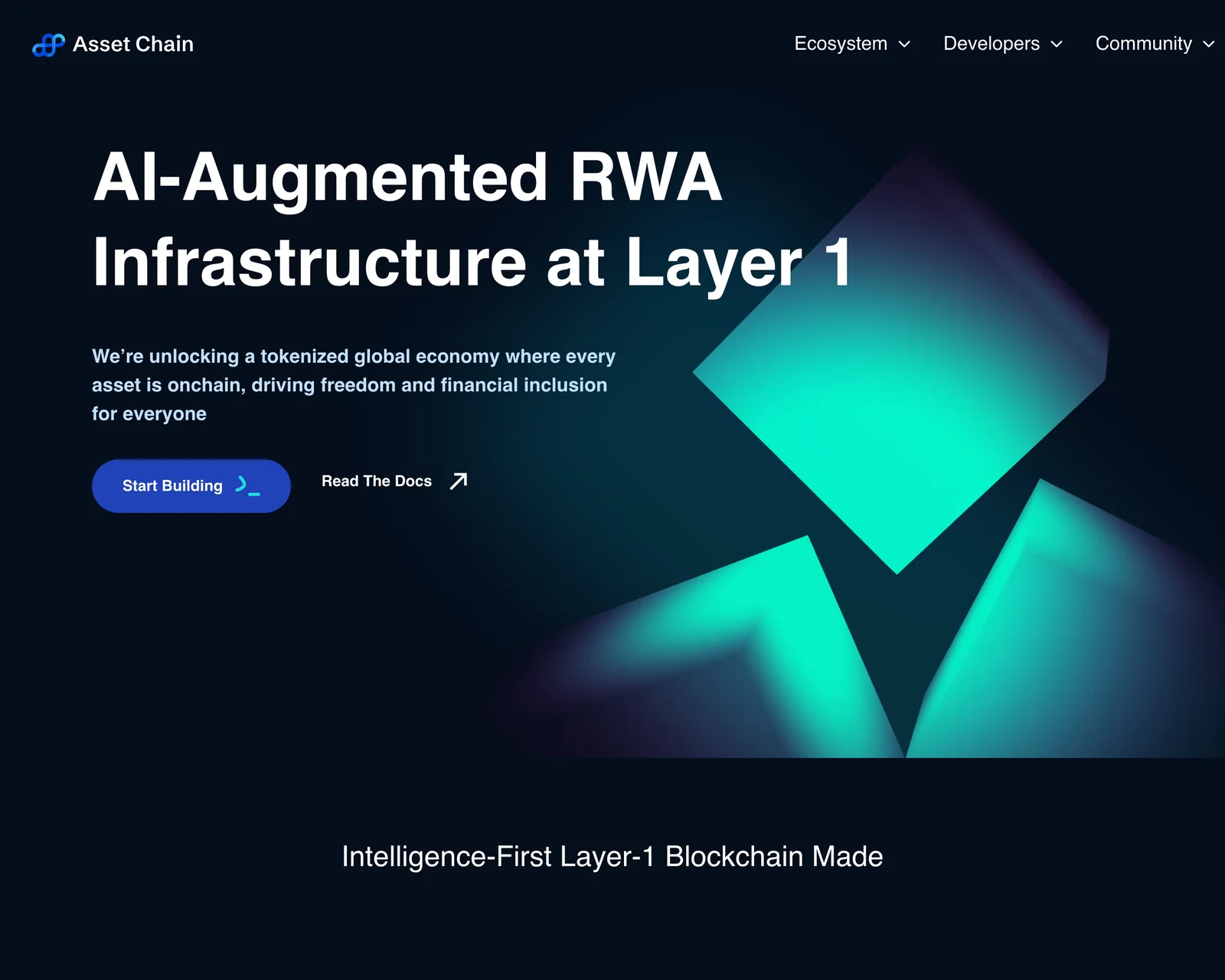 Asset Chain: real-world asset infrastructure at Layer 1.